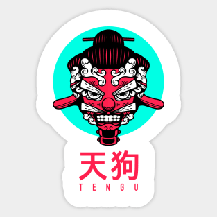 Tengu mask Sticker